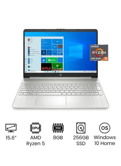 Buy 15-ef2127wm Laptop With 15.6-Inch FHD Display, AMD Ryzen 5-5500U Processor/8GB RAM/256GB SSD/AMD Radeon Graphics/Windows 10 Home/International Version English Silver in UAE