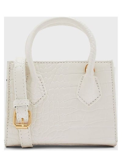 اشتري Croc Mini Tote Handbag White في السعودية