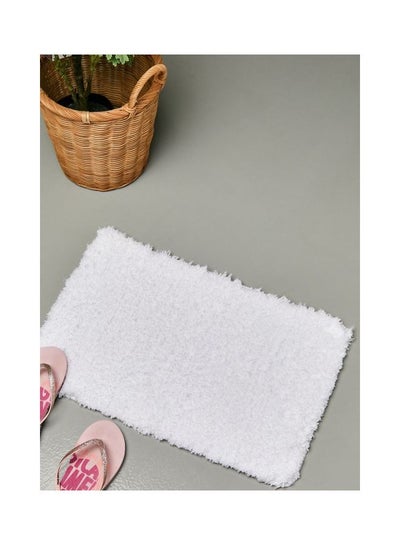 Buy Bath Mat White One Size in UAE