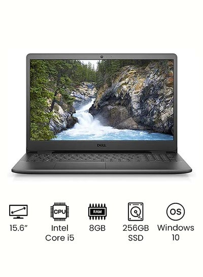 Buy Inspiron 3501 Laptop With 15.6-Inch HD Display, 11th Gen Core i5-1135G7 Processer/8GB RAM/256GB SSD/Intel Iris Graphics/Windows 10 English/Arabic Black in UAE