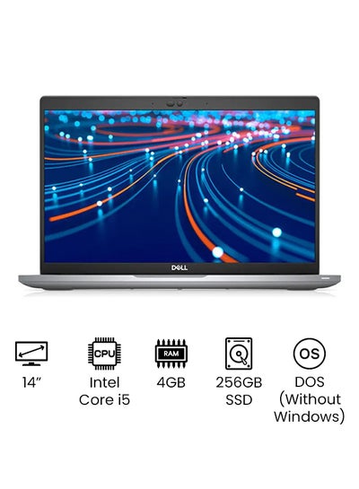Buy Latitude 5420 14 Inch Full HD 11th Gen Core i5-1135G7 4 GB RAM 256 SSD Integrated - DOS(Without windows) /International Version English/Arabic Silver in Egypt