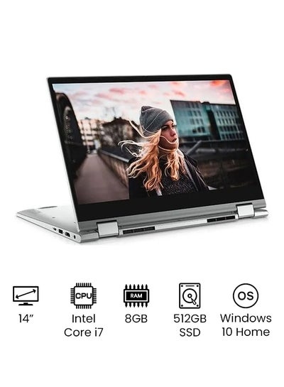 Buy Inspiron 14 5406-INS-5046 Convertible 2-In-1 Laptop With 14-Inch Full HD Display, Core i7 Processer/8GB RAM/512GB SSD/Intel Iris Xe Graphics/Windows 10 English grey in UAE