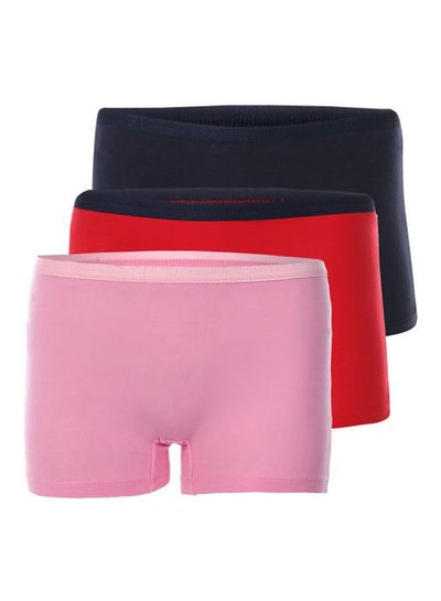 Buy Bundle Of 3 Stretch Cotton Boy Short Panties Multicolour in Egypt