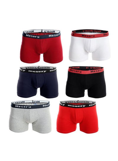 Buy Bundle Of Six Comfy Slip On Regular Boxers Multicolour in Egypt