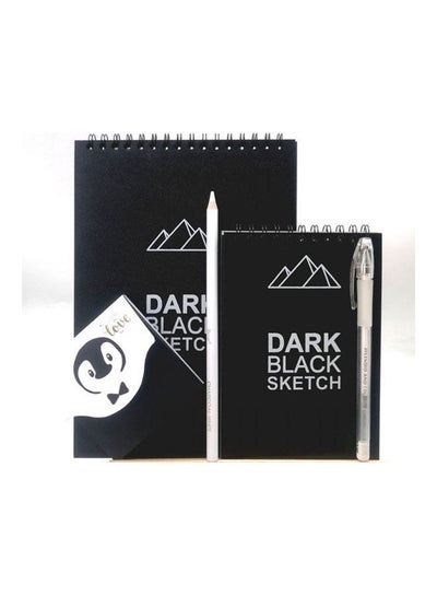 اشتري Pack Of Black Coloring Set Sketch Black + Accessories - 5Pcs Black في مصر