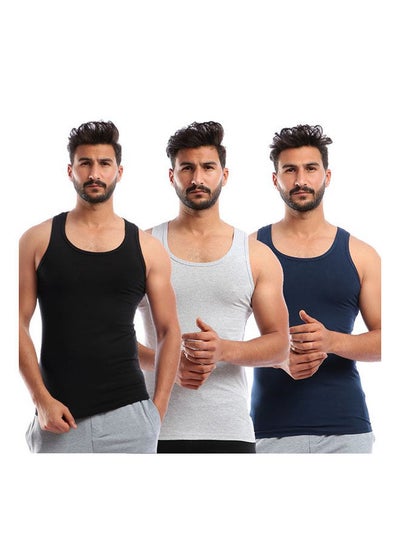 Buy Casual Plain Basic Round Neck  Undershirts Multicolour in Egypt