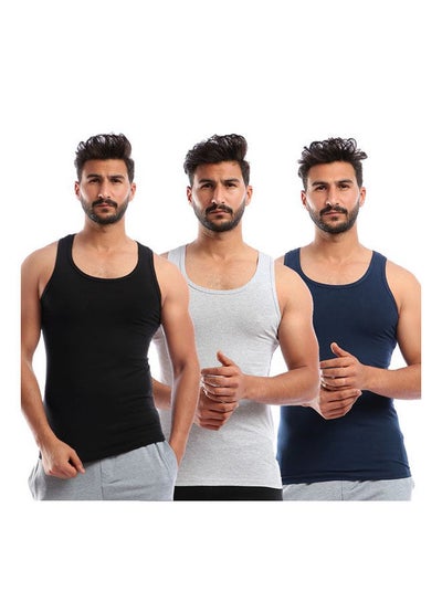 اشتري Casual Plain Basic Round Neck  Undershirts Multicolour في مصر