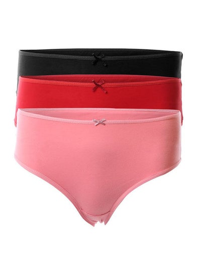 Buy Casual Plain Basic  High-Rise Underwear Set Multicolour in Egypt