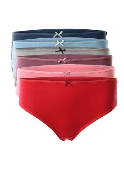 Buy Bundle Of Six Solid Slip On Underwear Multicolour in Egypt