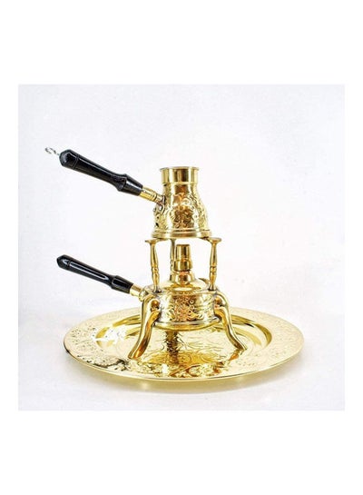 Buy Burner No. 5 With A Black-Pot Coffee Cup And A Copper Tray Gold in Egypt