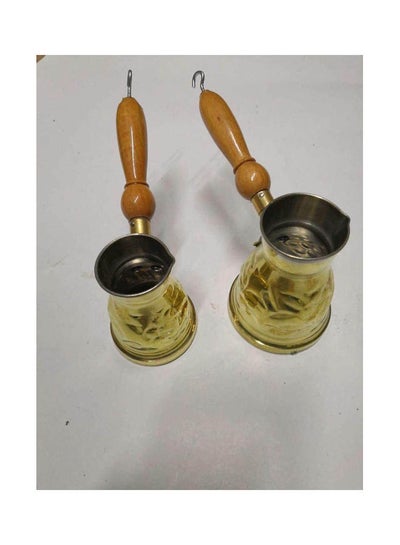 Buy Set Of 2 Coffe Pots (Size 1,3) Gold in Egypt