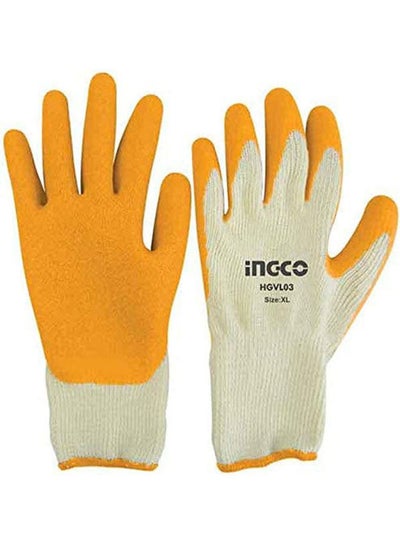 Buy Latex Gloves Hgvl03 Orange XLcm in Egypt