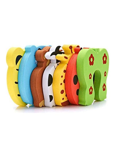 Buy Baby Finger Pinch Guard, 7-Pack Cartoon Animal Foam Door Slam Stopper Baby Finger Protector in Egypt