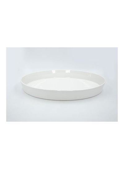 Buy Large Service Plate White 57 x 36 x 7cm in Saudi Arabia