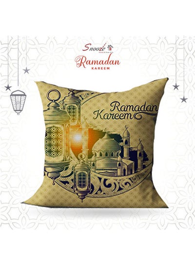 Buy Ramadan Pillow linen Beige 45X45cm in Egypt