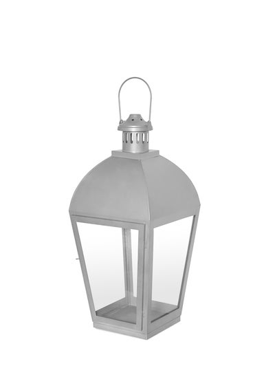 Buy Modern Ideal Design Handmade Lantern  Unique Luxury Quality Scents For The Perfect Stylish Home Silver 17.15X17.15X54cm in UAE