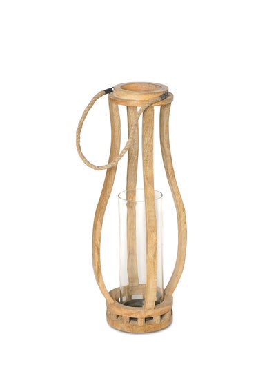 Buy Modern Ideal Design Handmade Lantern Unique Luxury Quality Scents For The Perfect Stylish Home Beige 20X20X54centimeter in UAE