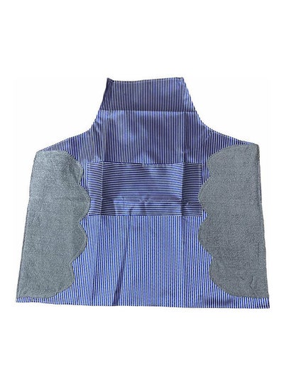 Buy kitchen apron waterproof with pocket and 2 side microfiber towels Multicolor in Egypt