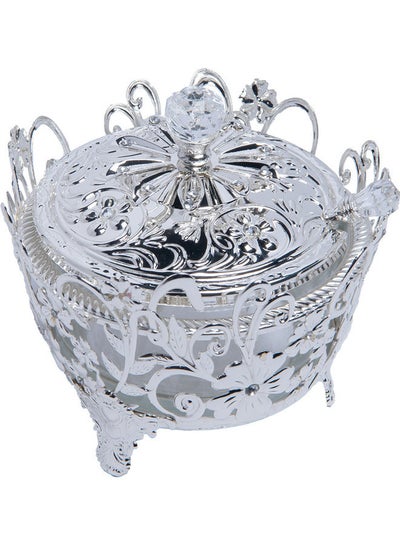 Buy Stainless Steel Chinese Sugar Bowl Silver 10 x 10 x 7cm in Saudi Arabia