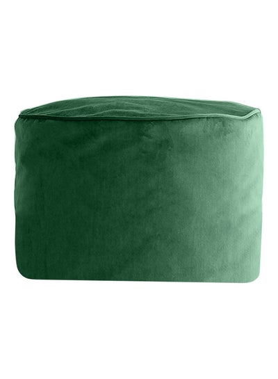 Buy Velvet Round Bean Bag Green 100x100x40cm in Saudi Arabia