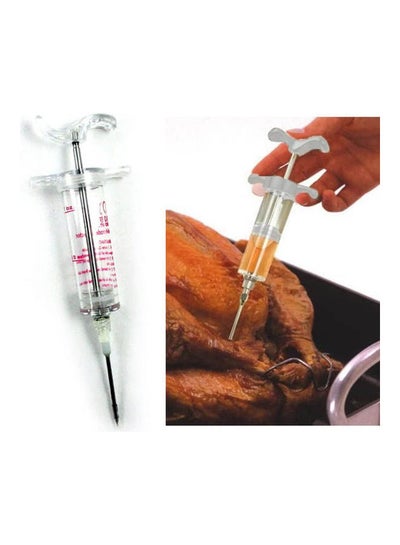 Buy Marinade Injector Needle Flavor Syringe Cooking Meat Poultry Turkey Chicken Bbq Clear in Egypt