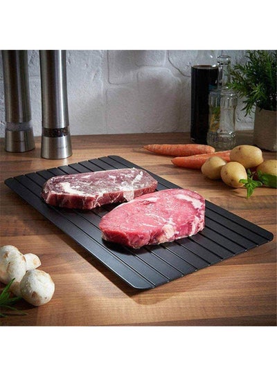 اشتري Fast Defrosting Tray For Frozen Food Thawing Plate Defrost Meat/Frozen Food Black 31 x 22.4 x 1cm في مصر