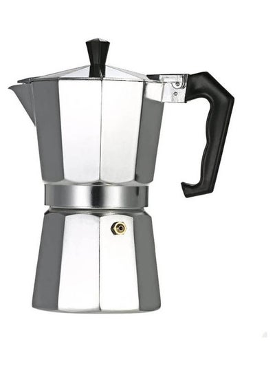 اشتري 12-Cup Aluminum Espresso Percolator Coffee Stovetop Maker Mocha Pot Silver 724grams في مصر