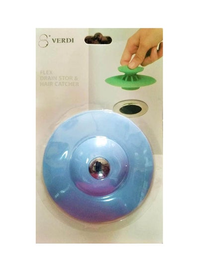 Buy Drain Stop And Hair Catcher Blue 12.3 x 12.2 x 3.1cm in Egypt