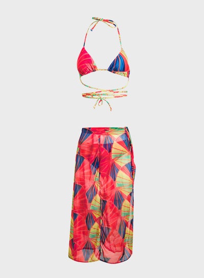 Buy Strappy Bikini For Women Multicolor in UAE