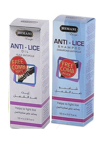 Buy Pack Of 2 Anti Lice Shampoo And Oil 250ml in UAE