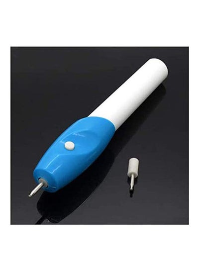 اشتري Electric Engraving Pen Engraved Pen Mini Engraving Pen Electric Carving Pen Machine Graver Tool Blue في الامارات