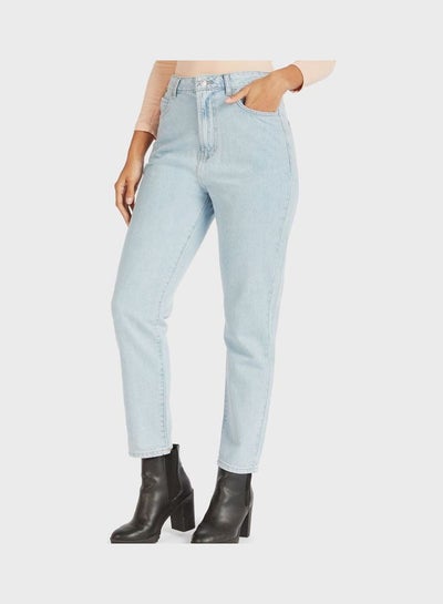 اشتري High Waist Skinny Jeans Blue في السعودية