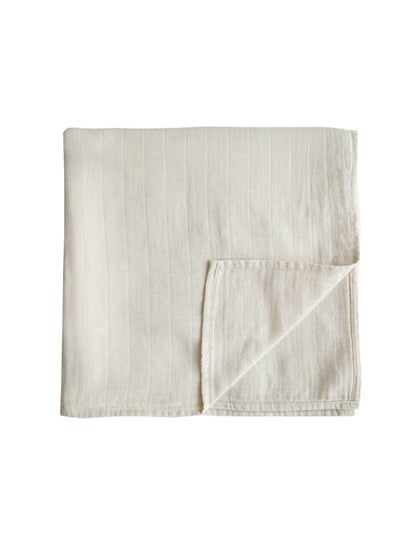 Buy Swaddle Blanket Organic Cotton - Fog in UAE