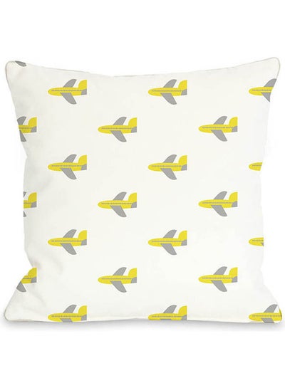 اشتري All Over Airplane Throw Pillow Cover By Obc قطن متعدد الألوان 40x40سم في مصر