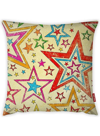 اشتري Double Side Printed Decorative Throw Pillow Cover Cotton Multicolour 44 x 44cm في مصر