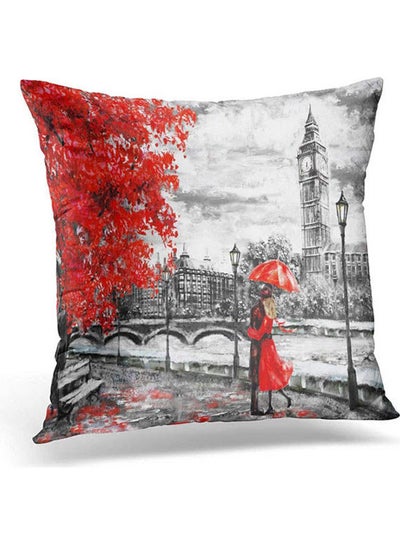 Buy Street Of London. Artwork. Big Ben Pillowcase Bridge And River Cotton Multicolour 40x40cm in Egypt