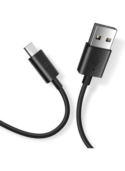 اشتري كابل من منفذ USB-A إلى منفذ مايكرو USB-B بطول 1 م/ 3.3 أقدام طراز RP-CB043 أسود في الامارات