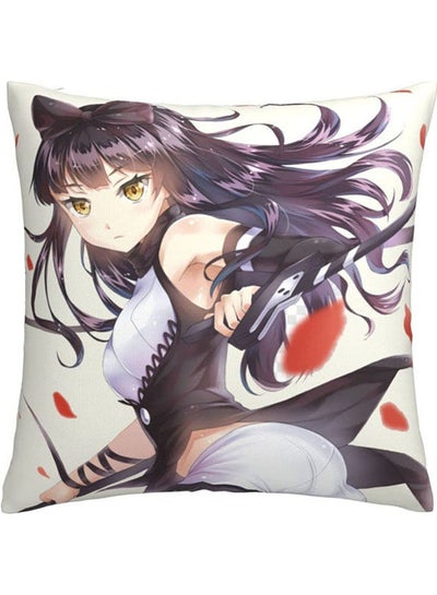 Buy Anime Rwby Blake Belladonna Throw Pillow Cover combination Multicolour 45x45cm in Egypt