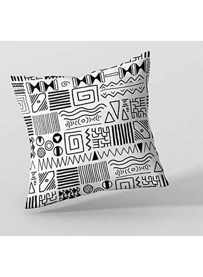 اشتري Printed Cushion Cover For Home Decoration Pillows بوليستر أبيض 45x45سم في مصر