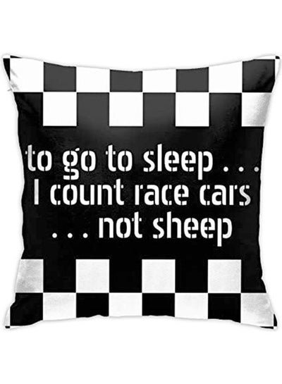 Buy To Go To Sleep Icound Race Cars Not Sheep Throw Pillow Covers Decorative combination Multicolour 40x40cm in Egypt