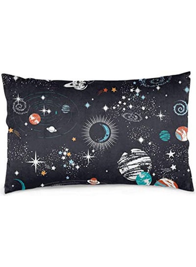 اشتري Galaxy Constellation Pillowcase For Hair And Skin - Queen Bed Pillow Cover بوليستر متعدد الألوان 40x40سم في مصر