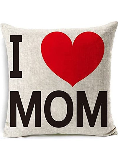 Buy Mother'S Day Throw Pillow Cover Case combination Multicolour 40x40cm in Egypt