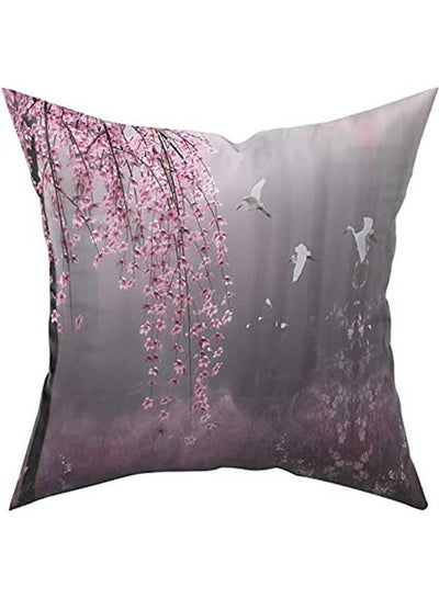 Buy Printed Cushion Cover For Home Decoration Pillows velvet Multicolour 60x60cm in Egypt