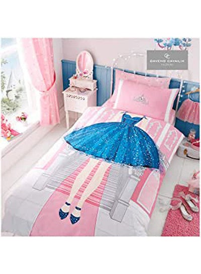 Buy Duvet Set Princess Single Children Character Bedding 2 Piece combination Pink 180x120cm in Egypt