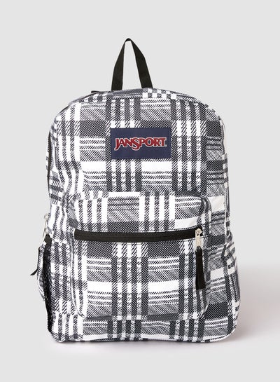 Buy Cross Town Glitch Plaid Backpack Black in Egypt