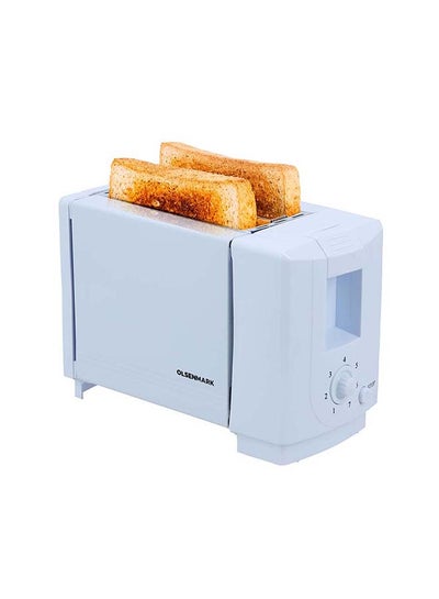 Buy 2 Slice Automatic Pop-Up Bread Toaster 750.0 W OMBT2492 White in UAE