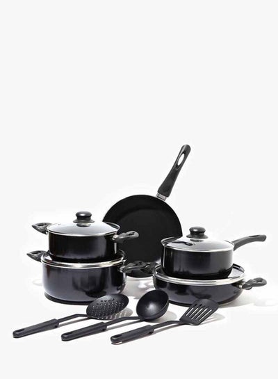  Country Kitchen Nonstick Induction Cookware Sets - 11 Piece  Cast Aluminum Pots and Pans with BAKELITE Handles and Glass Lids -Cream:  Home & Kitchen