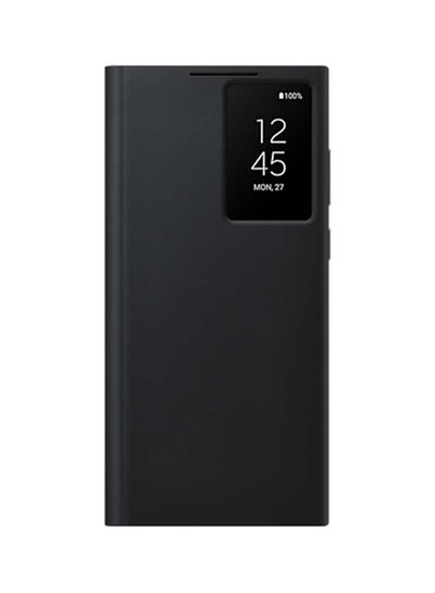 Buy Galaxy S22 Ultra Smart Clear View Cover Black in Saudi Arabia