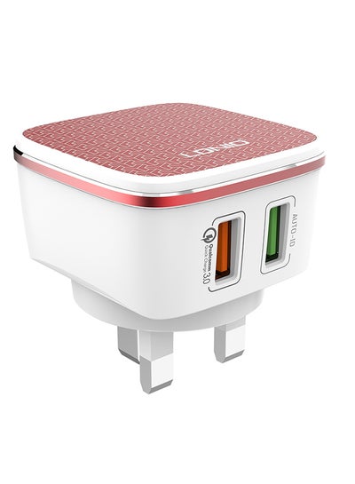 Buy Quick Charge USB Charger White/Red in UAE