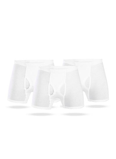 Buy Casual  Cotton Boyshorts Pack Of 3 White in Egypt